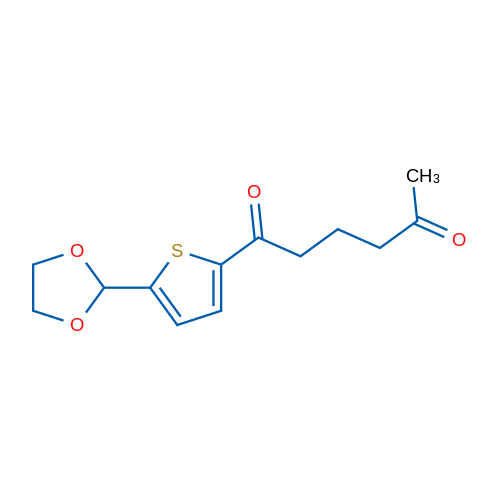 5-(1,3-Dioxolan-2-yl)-2-thienyl 4-oxopentyl ketone 1g