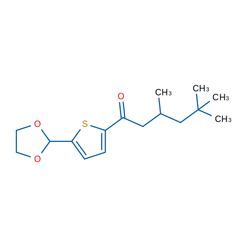 5-(1,3-Dioxolan-2-yl)-2-thienyl 2,4,4-trimethylpentyl ketone 1g