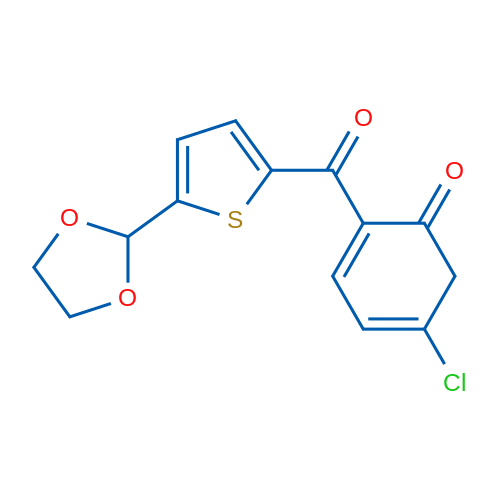 2-(4-Chlororobenzoyl)-5-(1,3-Dioxolan-2-yl)thiophene 1g