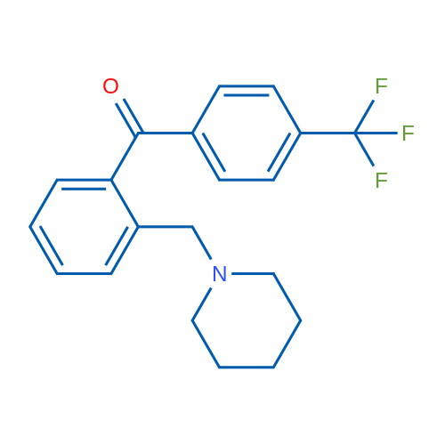 2-Piperidinomethyl-4'-trifluoromethylbenzophenone 1g