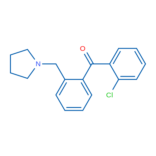 2-Chloro-2'-pyrrolidinomethyl benzophenone 1g