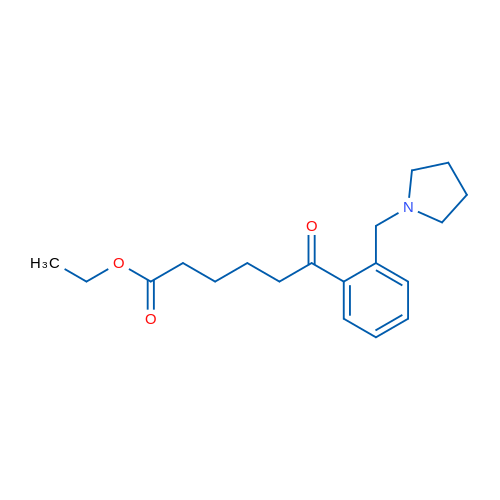 Ethyl 6-oxo-6-[2-(pyrrolidinomethyl)phenyl]hexanoate 1g