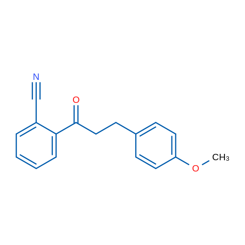 2'-Cyano-3-(4-methoxyphenyl)propiophenone 1g