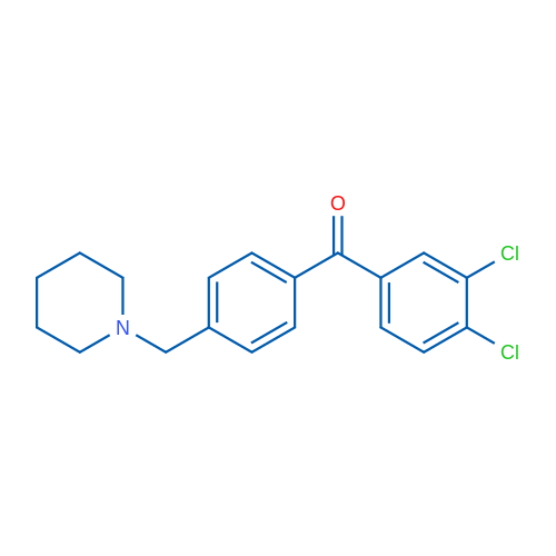 3,4-Dichloro-4'-piperidinomethyl benzophenone 1g