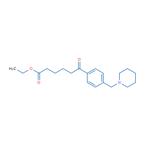Ethyl 6-oxo-6-[4-(piperidinomethyl)phenyl]hexanoate 1g