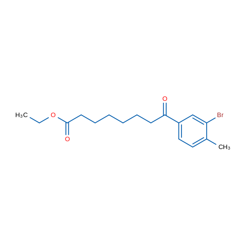Ethyl 8-(3-bromo-4-methylphenyl)-8-oxooctanoate 1g