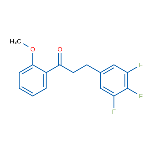 2'-Methoxy-3-(3,4,5-trifluorophenyl)propiophenone 1g