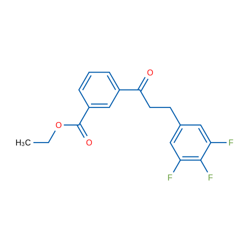 3'-Carboethoxy-3-(3,4,5-trifluorophenyl)propiophenone 1g