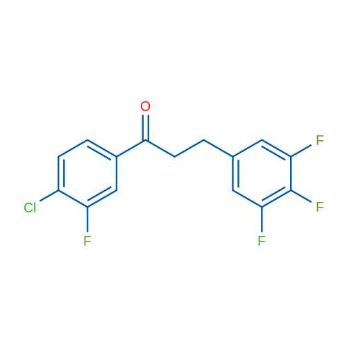 4'-Chloro-3'-fluoro-3-(3,4,5-trifluorophenyl)propiophenone 1g