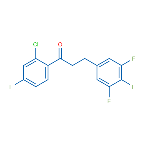 2'-Chloro-4'-fluoro-3-(3,4,5-trifluorophenyl)propiophenone 1g