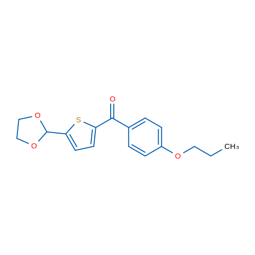 5-(1,3-Dioxolan-2-yl)-2-(4-propoxybenzoyl)thiophene 1g