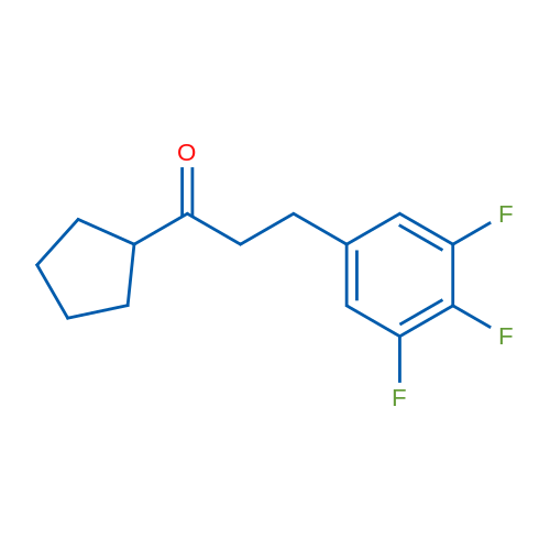 Cyclopentyl 2-(3,4,5-trifluorophenyl)ethyl ketone 1g