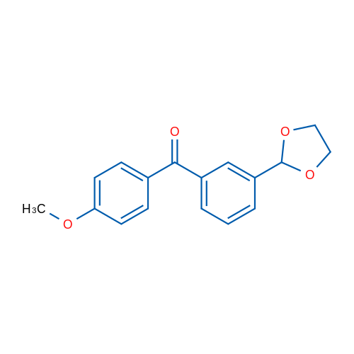 3-(1,3-Dioxolan-2-yl)-4'-methoxybenzophenone 1g