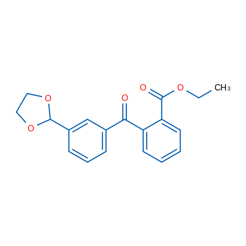 2-Carboethoxy-3'-(1,3-dioxolan-2-yl)benzophenone 1g
