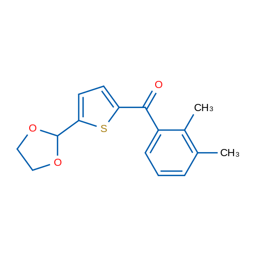 2-(2,3-Dimethylbenzoyl)-5-(1,3-dioxolan-2-yl)thiophene 1g