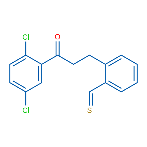 2',5'-Dichloro-3-(2-thiomethylphenyl)propiophenone 1g