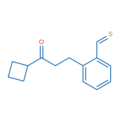Cyclobutyl 2-(2-thiomethylphenyl)ethyl ketone 1g