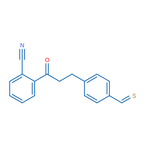 2'-Cyano-3-(4-thiomethylphenyl)propiophenone 1g