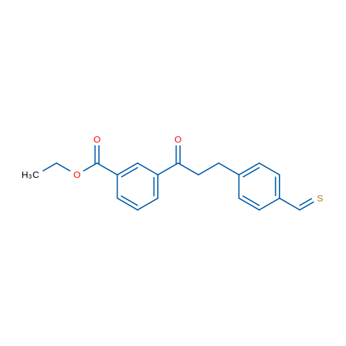 3'-Carboethoxy-3-(4-thiomethylphenyl)propiophenone 1g