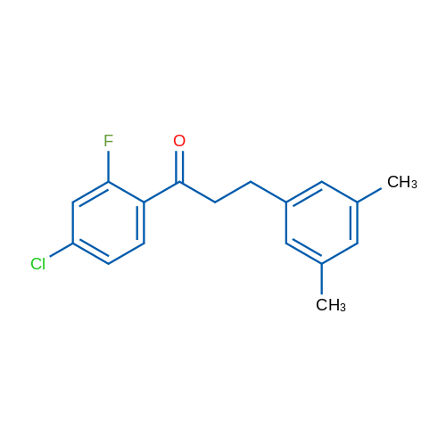 4'-Chloro-3-(3,5-dimethylphenyl)-2'-fluoropropiophenone 1g