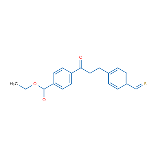 4'-Carboethoxy-3-(4-thiomethylphenyl)propiophenone 1g