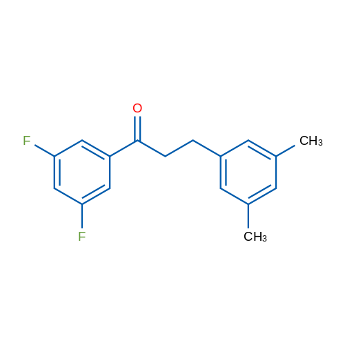 3',5'-Difluoro-3-(3,5-dimethylphenyl)propiophenone 1g