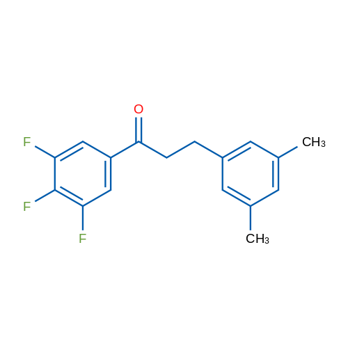 3-(3,5-Dimethylphenyl)-3',4',5'-trifluoropropiophenone 1g