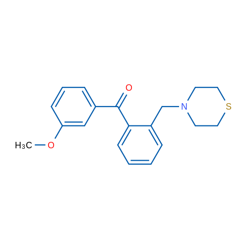 3'-Methoxy-2-thiomorpholinomethyl benzophenone 1g