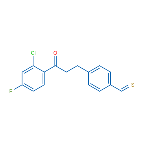 2'-Chloro-4'-fluoro-3-(4-thiomethylphenyl)propiophenone 1g