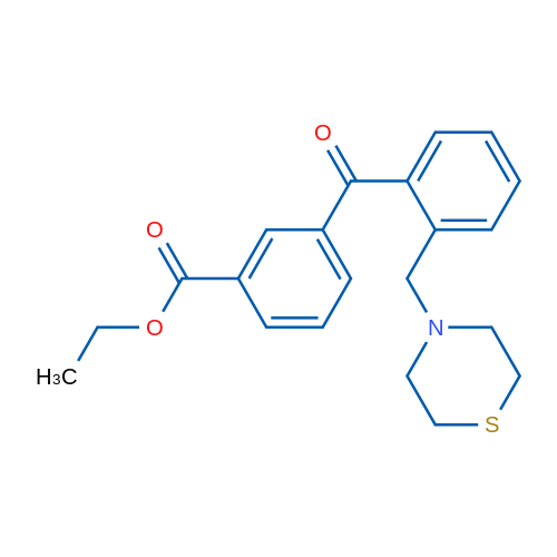 3'-Carboethoxy-2-thiomorpholinomethyl benzophenone 1g