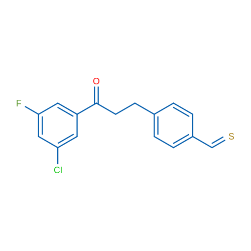 3'-Chloro-5'-fluoro-3-(4-thiomethylphenyl)propiophenone 1g