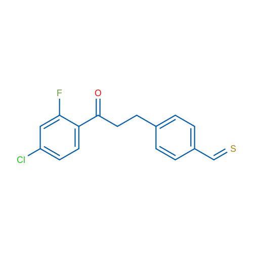 4'-Chloro-2'-fluoro-3-(4-thiomethylphenyl)propiophenone 1g