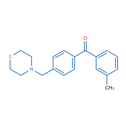 3-Methyl-4'-thiomorpholinomethyl benzophenone 1g