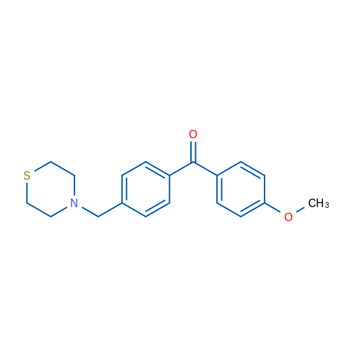 4-Methoxy-4'-thiomorpholinomethyl benzophenone 1g