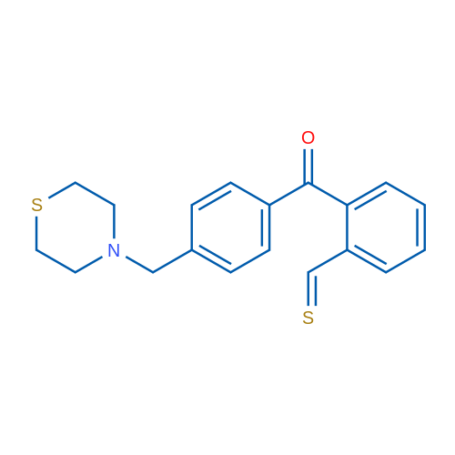2-Thiomethyl-4'-thiomorpholinomethyl benzophenone 1g