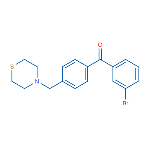 3-Bromo-4'-thiomorpholinomethyl benzophenone 1g