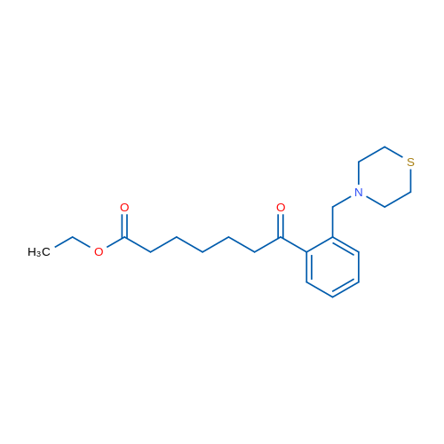 Ethyl 7-oxo-7-[2-(thiomorpholinomethyl)phenyl]heptanoate 1g