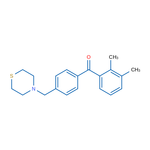 2,3-Dimethyl-4'-thiomorpholinomethyl benzophenone 1g