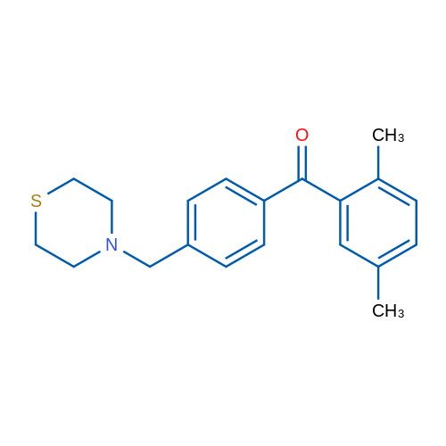 2,5-Dimethyl-4'-thiomorpholinomethyl benzophenone 1g