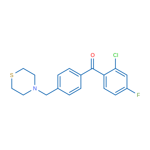 2-Chloro-4-fluoro-4'-thiomorpholinomethyl benzophenone 1g
