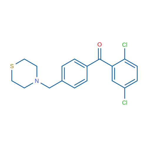 2,5-Dichloro-4'-thiomorpholinomethyl benzophenone 1g