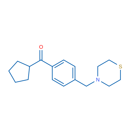 Cyclopentyl 4-(thiomorpholinomethyl)phenyl ketone 1g
