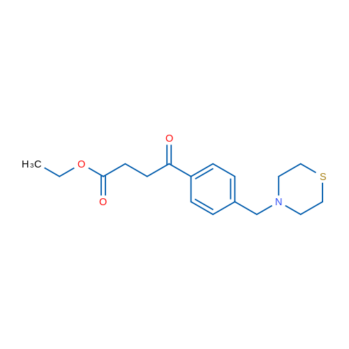Ethyl 4-oxo-4-[4-(thiomorpholinomethyl)phenyl]butyrate 1g