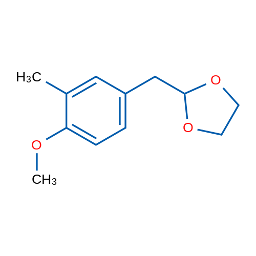 4-Methoxy-3-methyl(1,3-dioxolan-2-ylmethyl)benzene 1g