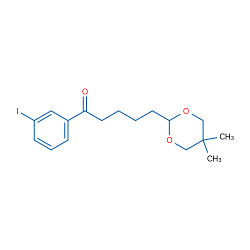 5-(5,5-Dimethyl-1,3-dioxan-2-yl)-3'-iodovalerophenone 1g