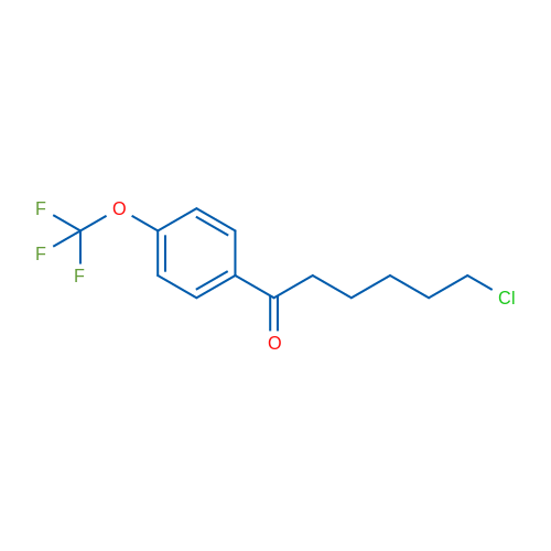 6-Chloro-1-oxo-1-(4-trifluoromethoxyphenyl)hexane 5g