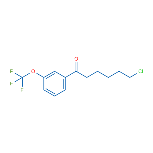 6-Chloro-1-oxo-1-(3-trifluoromethoxyphenyl)hexane 1g