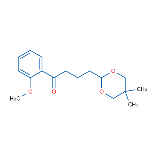 4-(5,5-Dimethyl-1,3-dioxan-2-yl)-2'-methoxybutyrophenone 1g
