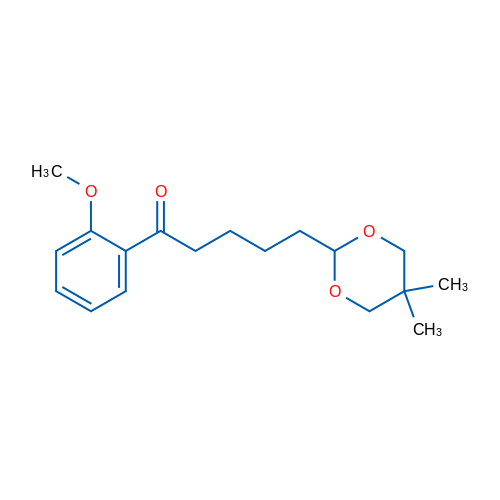 5-(5,5-Dimethyl-1,3-dioxan-2-yl)-2'-methoxyvalerophenone 1g