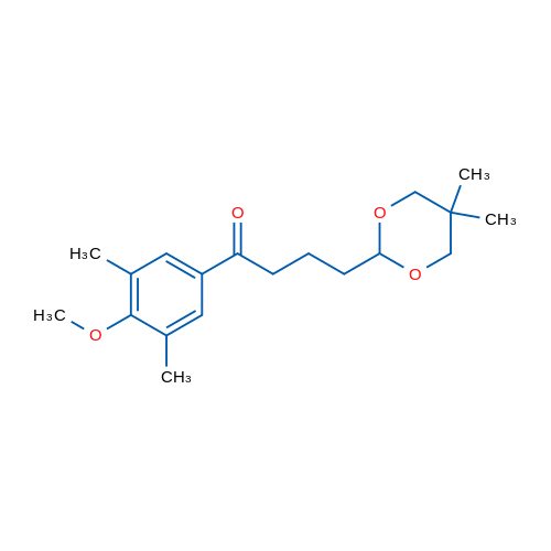 4-(5,5-Dimethyl-1,3-dioxan-2-yl)-3',5'-dimethyl-4'-methoxybutyrophenone 1g